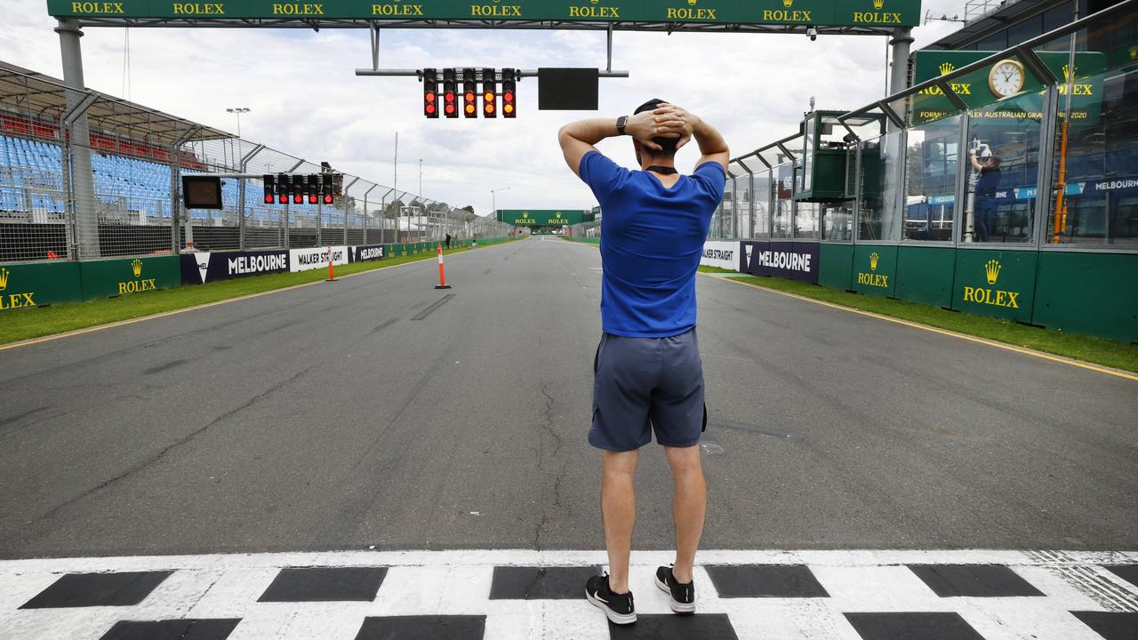 The Australian F1 Grand Prix, which was cancelled last year, is set to be postponed to the spring. Picture: David Caird