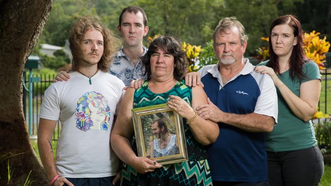 Janice and Graham bradley with children Michael, 24, Johanna Bradley, 28, and Mark, 30. Picture: Marc McCormack