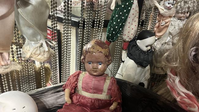 A doll at Maryborough's Haunted Doll Museum.