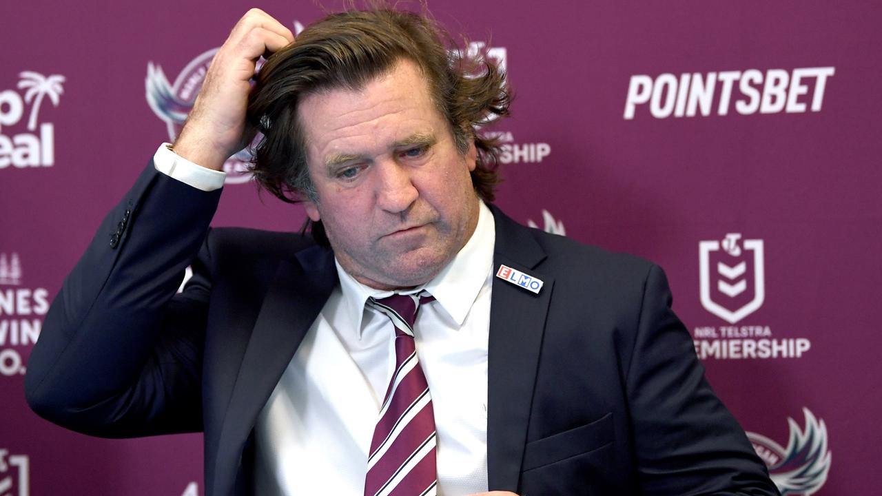Sea Eagles coach Des Hasler’s future is clouding Manly’s planning.