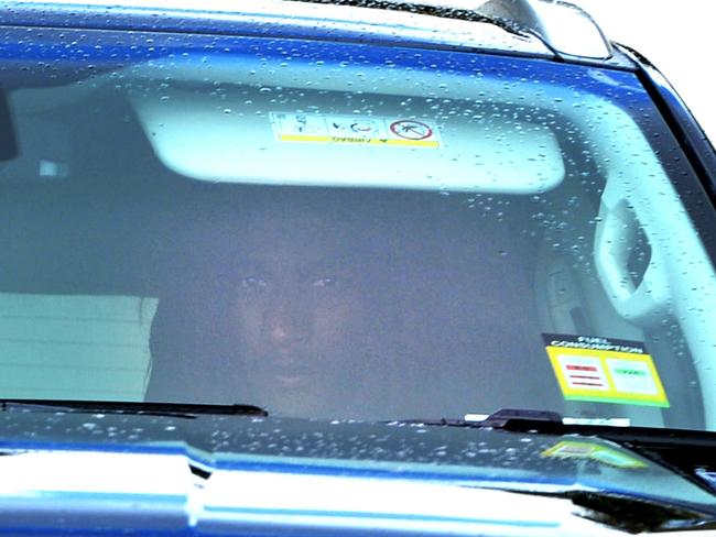 Naitanui leaves St John of God Hospital in Subiaco on Saturday morning after scans to assess the severity of his knee injury. Picture: Justin Benson-Cooper