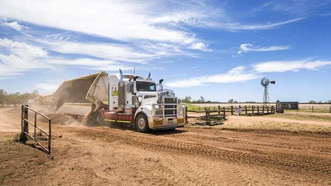 Adani road works at the Carmichael Mine. Picture: Roslyn Budd