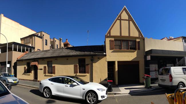 The now demolished building in Whistler St, Manly, that was demolished to make way for a five-storey shop-top apartment block. Picture: Supplied