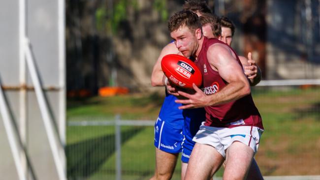 Prince Alfred Old Collegians recruit Andrew Bradley was dominant this weekend. Picture: In Flight Sports