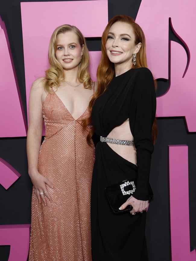 Angourie Rice and Lindsay Lohan. Picture: John Lamparski/WireImage