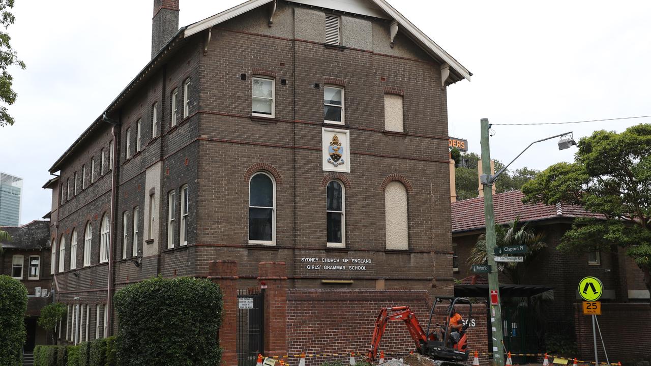 SCEGGS school on Forbes St in Darlinghurst. Picture: John Grainger