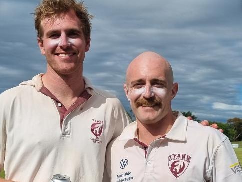 James Holland-Burch (left) and his brother Sam Holland-Burch took 15 wickets between them. Picture: Facebook