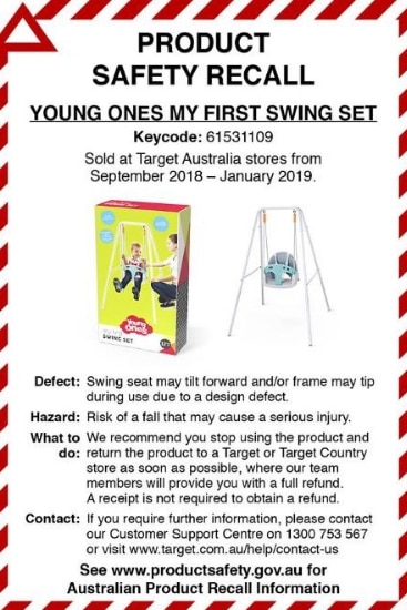 Swing set target store australia