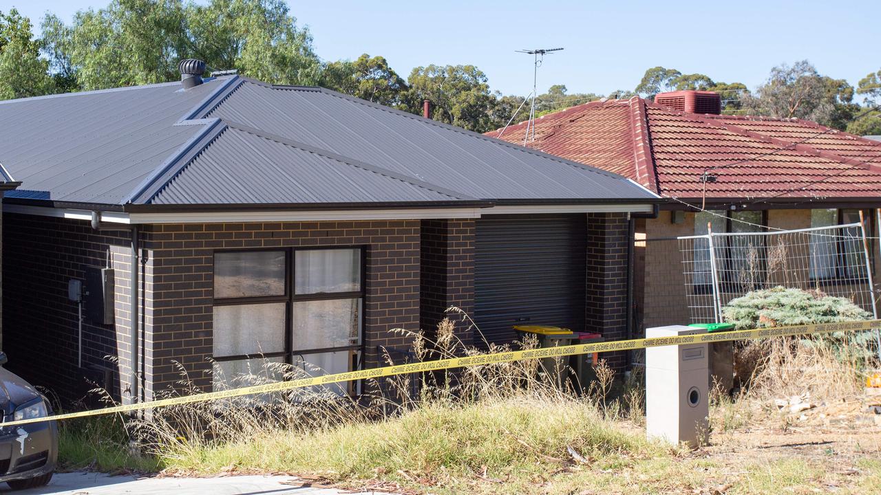 Scene of a suspicious death in a house at Redwood Park. 8th February 2024 – Picture: Brett Hartwig