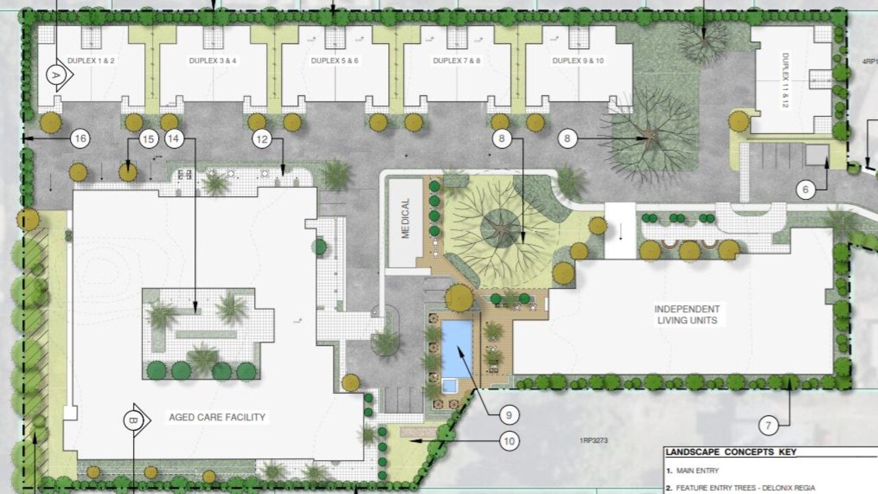 The application includes a proposal to subdivide the existing block into three different lots with each different use contained in a separate land parcel.