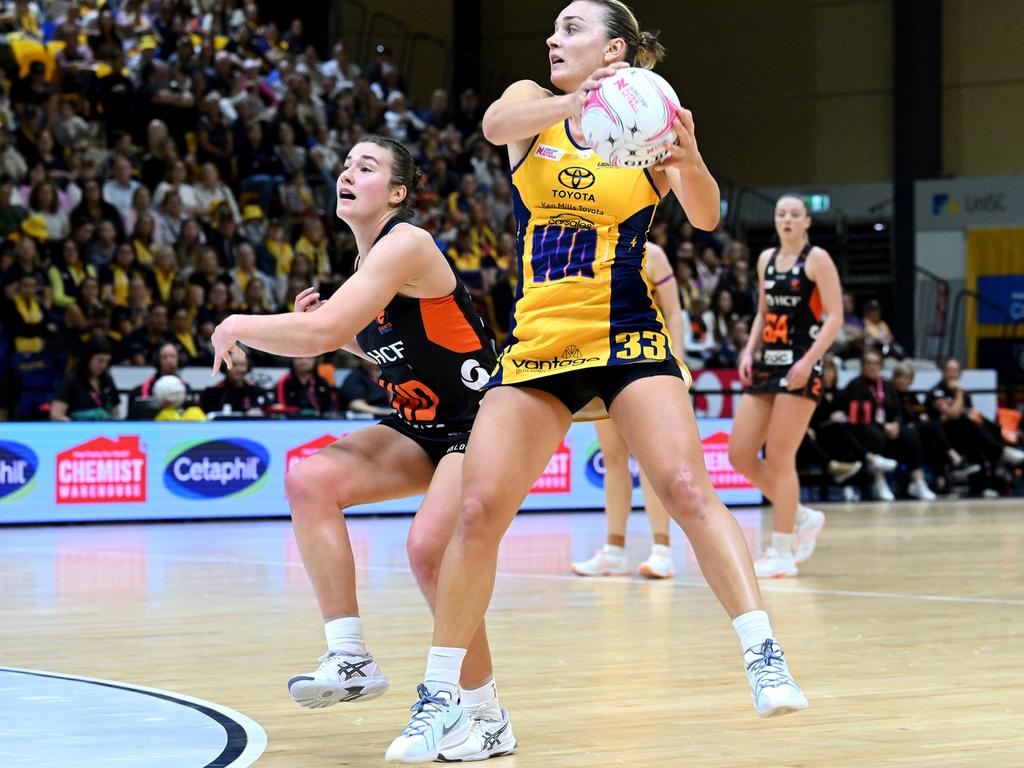 Nike-sponsored athlete and Diamonds captain Liz Watson in action for the Sunshine Coast Lightning. Picture: Getty Images