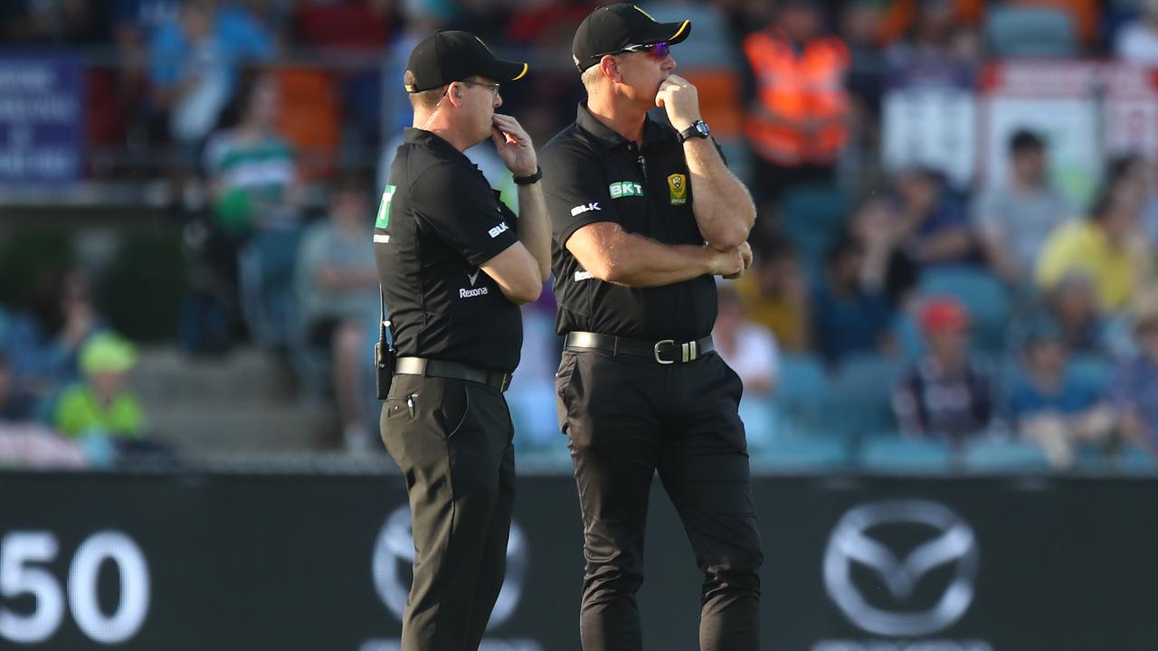 The umpires are under enormous pressure in the BBL.