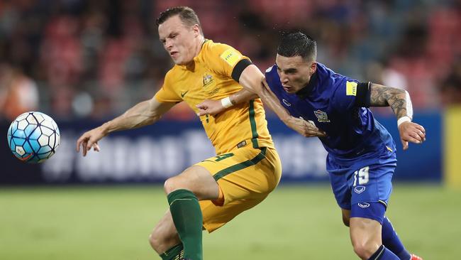 Australian fullback Brad Smith in action against Thailand.