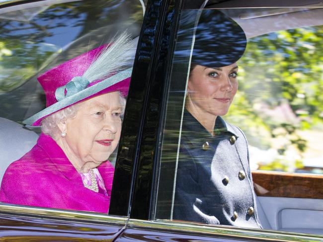 Kate Middle and the Queen travelled together to a church service near Balmoral Castle. Picture: Getty Images