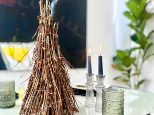How to make a DIY stick Christmas tree