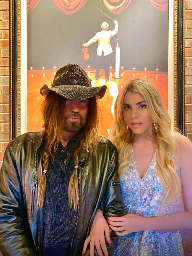 Billy Ray Cyrus and Australian singer Firerose. Picture: Instagram/firerose