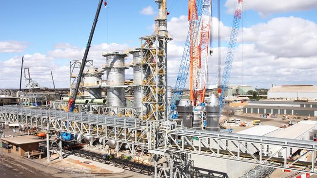 MILESTONE: File photo of the Nyrstar smelter at Port Pirie, which is undergoing a $660 million redevelopment. Picture: Karen Seindanis.