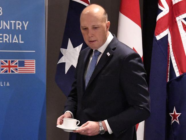 Minister for Home Affairs Peter Dutton denies any wrongdoing in his intervention in three separate visa issues involving au pairs. Picture: AAP