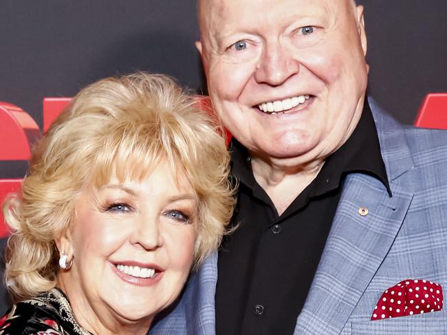 MELBOURNE, AUSTRALIA - DECEMBER 19:  Patti and Bert Newton arrive at opening night of "Chicago The Musical" Media call on December 19, 2019 in Melbourne, Australia.  (Photo by Sam Tabone/Getty Images)