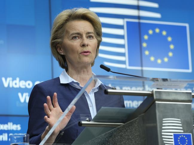 European Commission President Ursula von der Leyen. Picture: AP