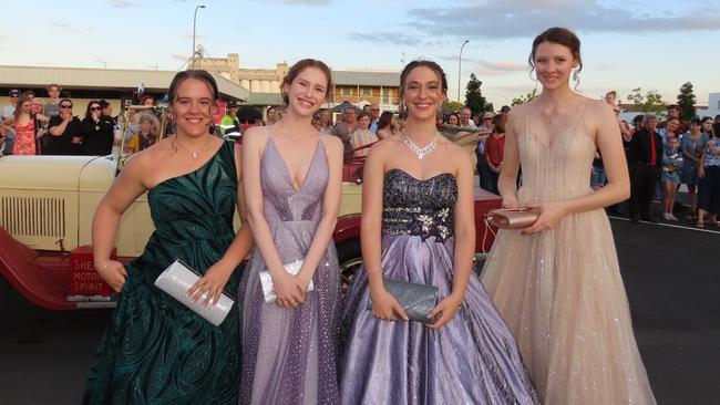 Students arriving at the Kingaroy State High School Formal at Kingaroy Town Hall on November 11.