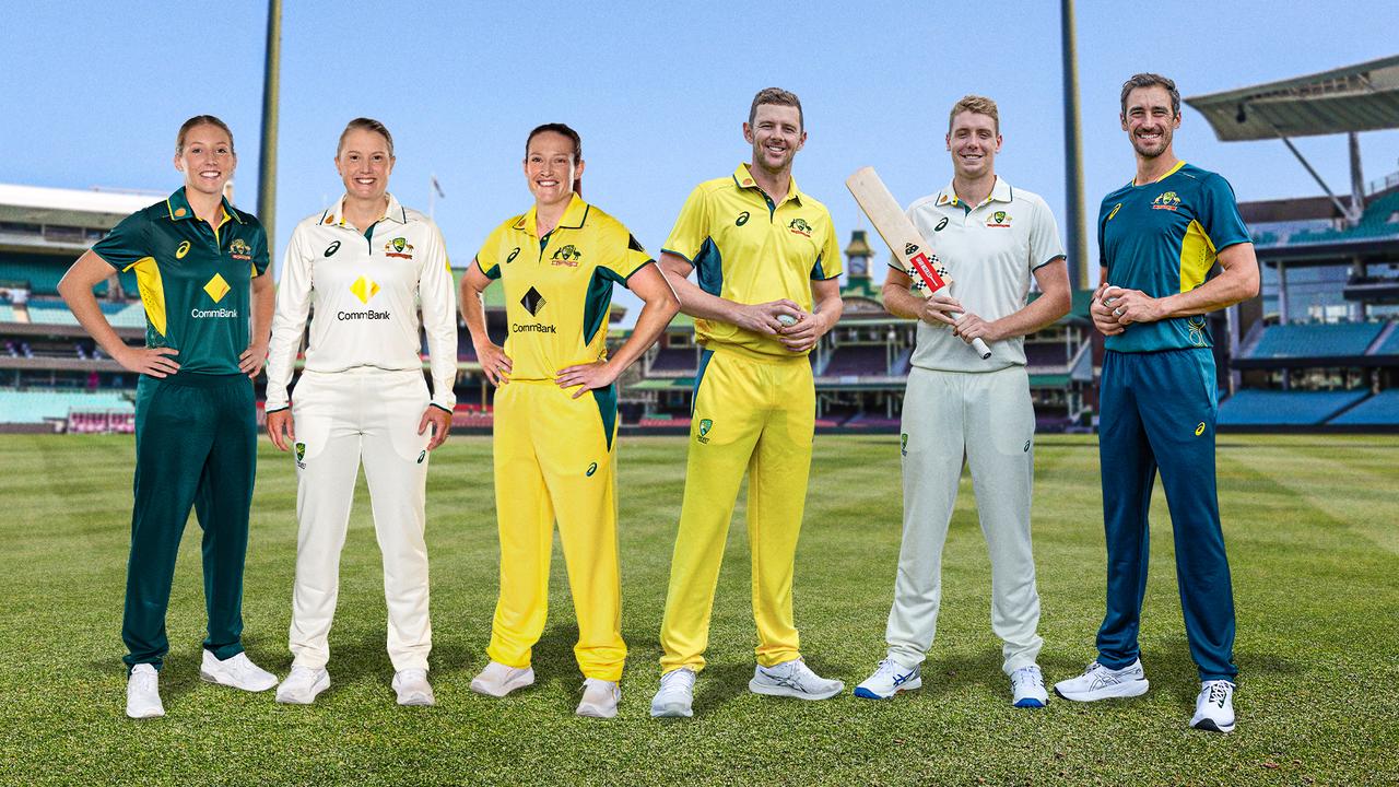 The new Australian cricket kits will feature a permanent First Nations design. Picture: CA