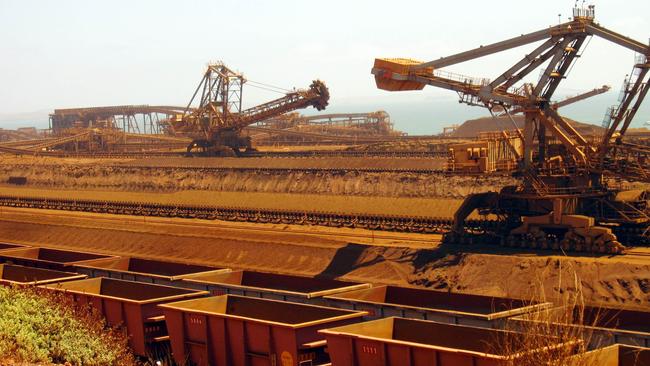 Iron ore prices climbed six per cent in the past week. Picture: Amy Coopes/AFP