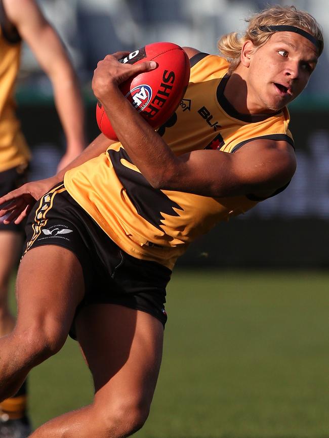 Quinton Narkle in action for Western Australia. Picture: Mark Dadswell