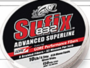 The Sufix 832 braid line.