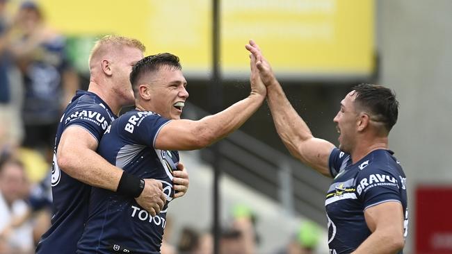 Scott Drinkwater scored two impressive first half tries, to help the Cowboys kick-off their 2023 season with a win. Picture: Getty Images.