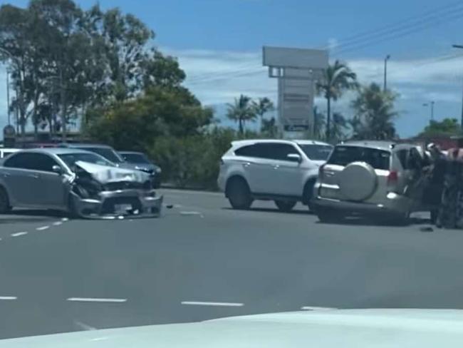 Crash, Takalvan St, Bundaberg, January 9, 2025.