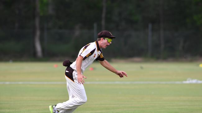 Padua College celebrate a wicket. Picture, John Gass