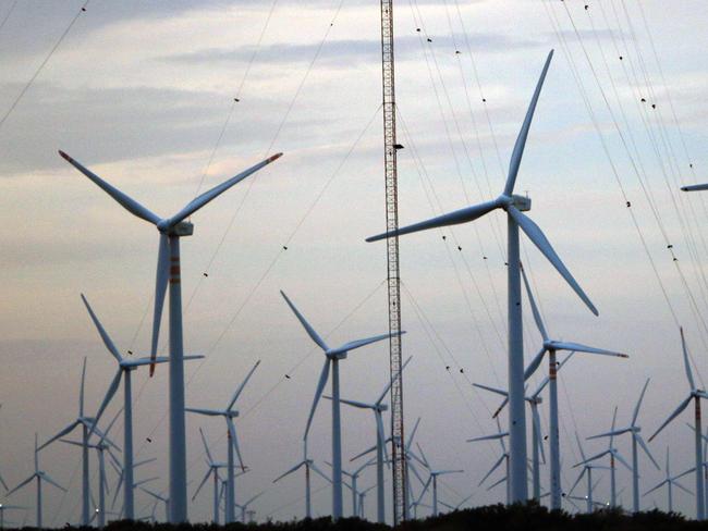 Wind-generated energy is currently not as reliable or inexpensive as coal. Picture: AFP