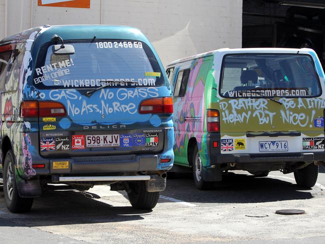 Wicked campers in Bathurst street