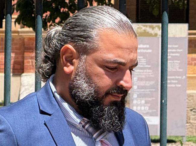 Jawad Al Hussein, of Guildford, charged over the October 31, 2022, incident at Bevendale, near Goulburn, where he drove into floodwaters which claimed the lives of Ghosn Ghosn and Ibrahim Chahine. Al Hussein has pleaded not guilty to two counts of manslaughter and is standing trial at Goulburn District Court in February, 2025. Picture outside the court on Monday, February 3, 2025. Picture: Dylan Arvela