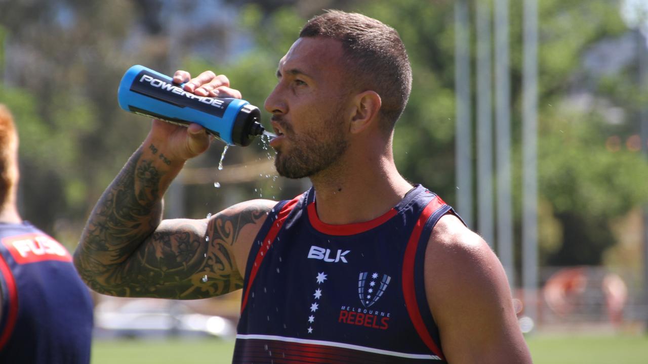 Quade Cooper’s Rebels debut has been put on hold.