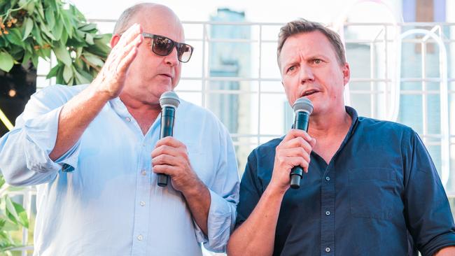 James Brayshaw with his radio co-host Billy Brownless. Picture: Matt Nikolic