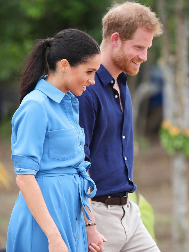 They held hands a lot. Picture: Getty Images