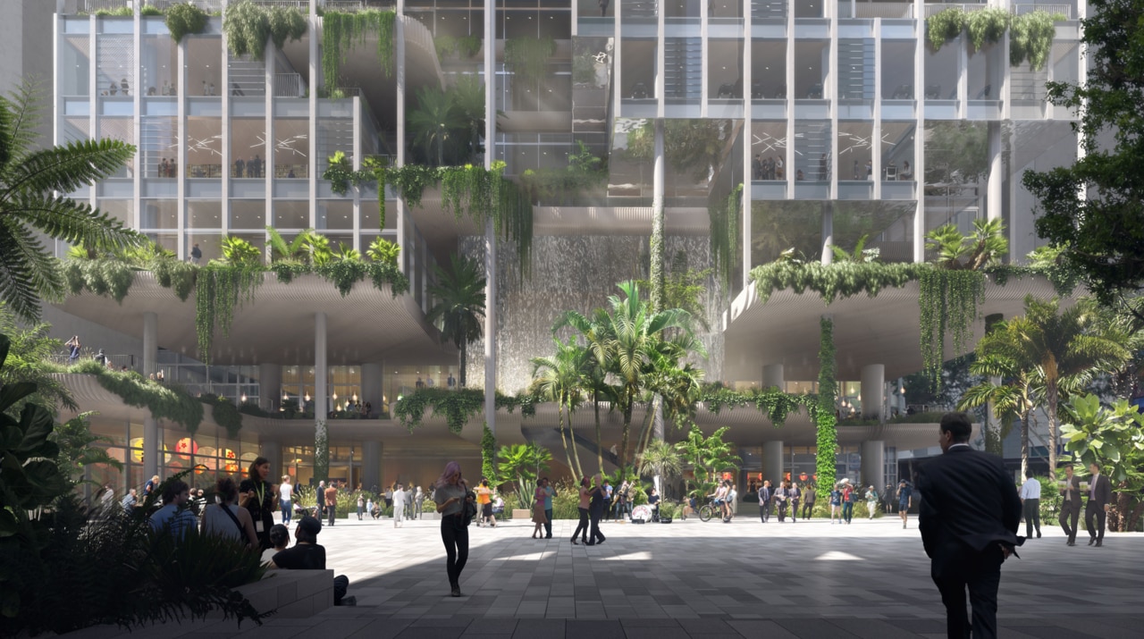 Artist’s impression of the new Albert St precinct.