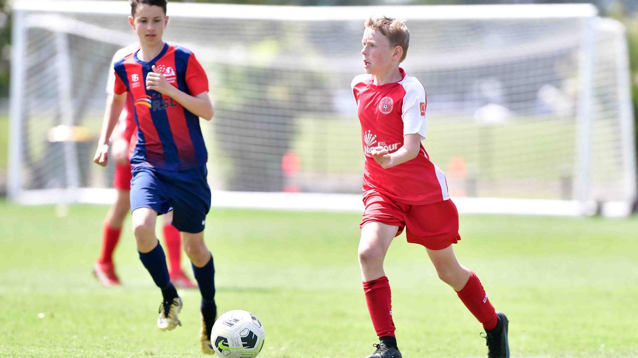 SOCCER: U 14 boys, Yandina Nambour United V Cooroora. Picture: Patrick Woods.