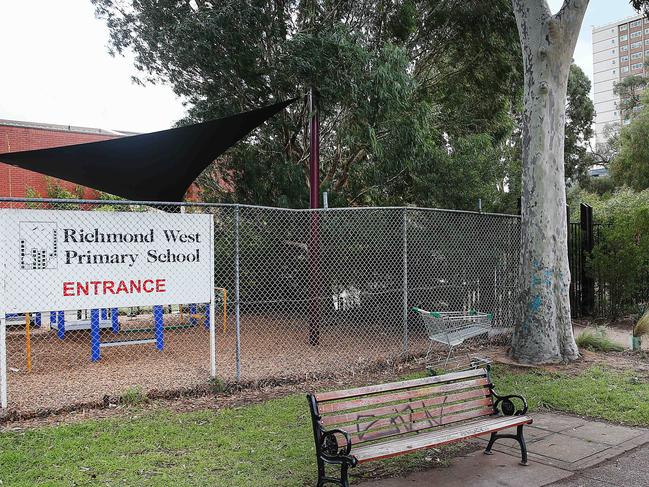 One Richmond West Primary parent says the government has not ‘owned up to the inherent and immeasurable risk they have created’. Picture: Ian Currie