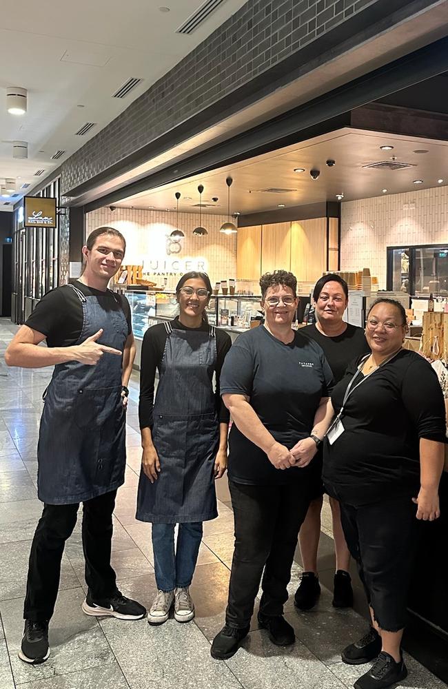 The Pantry on Grey staff, Alex, Gabriella, Deb, Roz, John (left to right). Picture: Supplied.