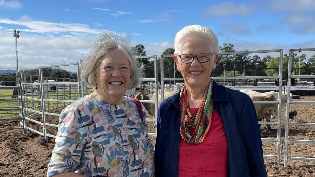L-R: Marcia and Betty at the Gympie Show 2025.