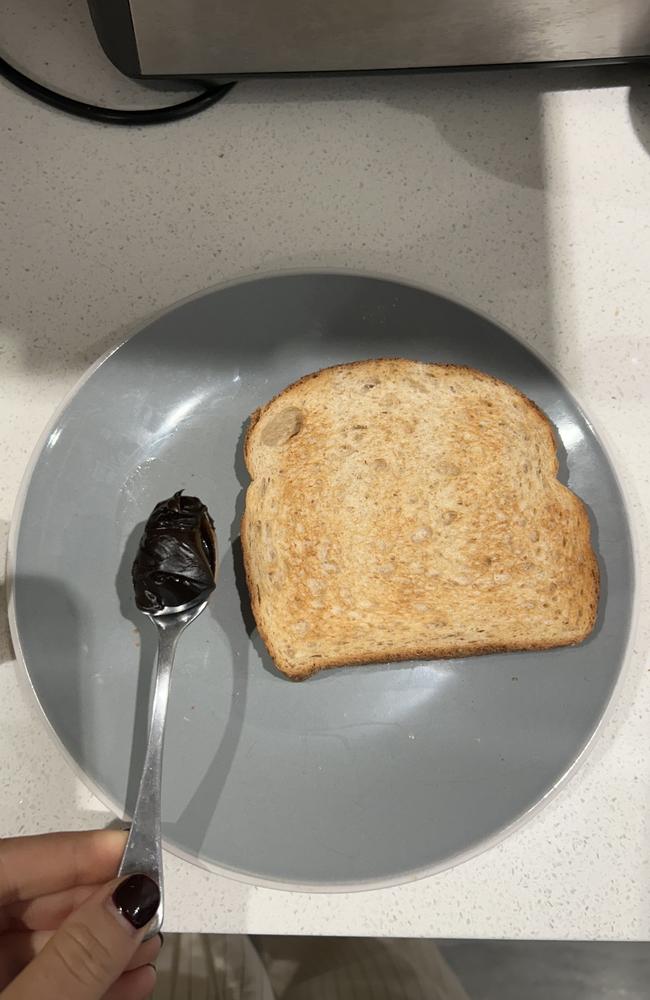 This is the suggested serving size for Vegemite. Picture: Supplied