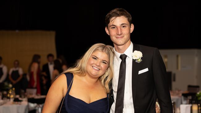 Alastair Philp and Keeleigh Wise at the year 12 St Hilda formal. Photo: Celeste Humphrey