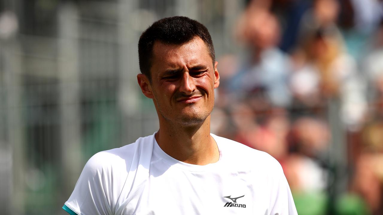 Bernard Tomic is out of Wimbledon, losing in less than an hour.