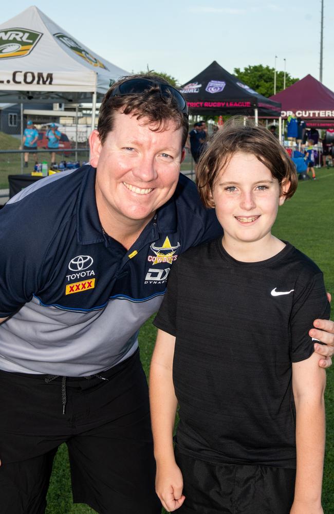 Glenn Anderson and Hugo Anderson at The Festival of Rugby League. Picture: Michaela Harlow