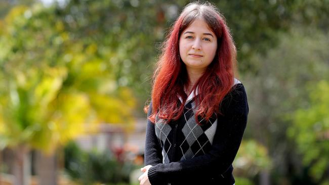 Sophie Aitchison experienced violent bullying while attending school at Blaxland High School. Picture: Toby Zerna