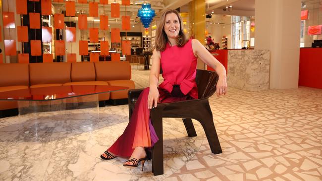 Jo Horgan is preparing to open the business’s newest and biggest flagship store in Bourke Street. Picture: Britta Campion