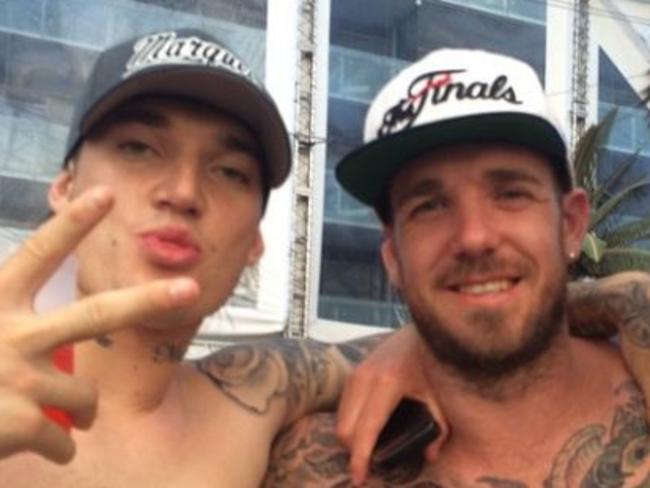 Dusty Martin and Dane Swan on a previous trip. Picture: Instagram